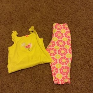 Yellow & Pink Tank Outfit
